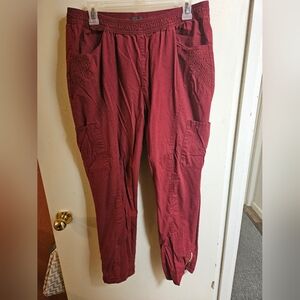 Jaanuu Moto Pants (OG) in Rose XL. Fair condition. Small hole at cargo pocket se